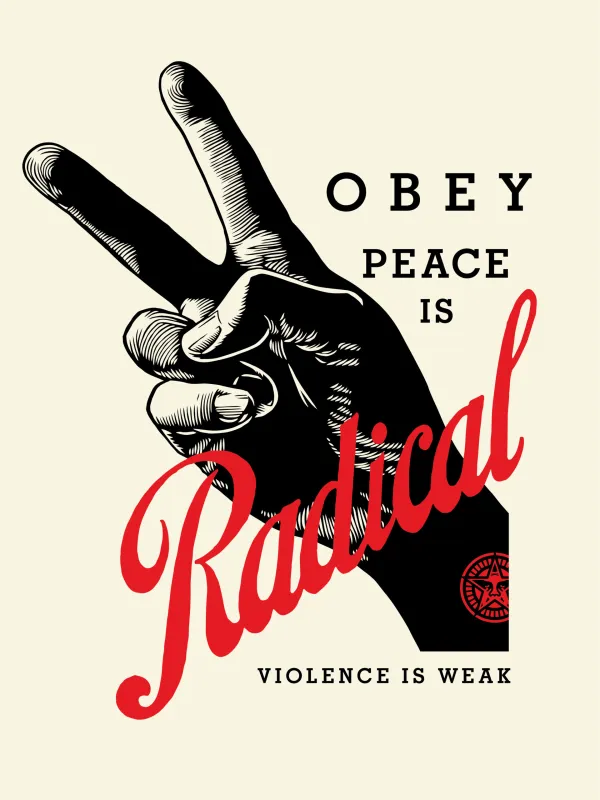 OBEY RADICAL PEACE (RED)