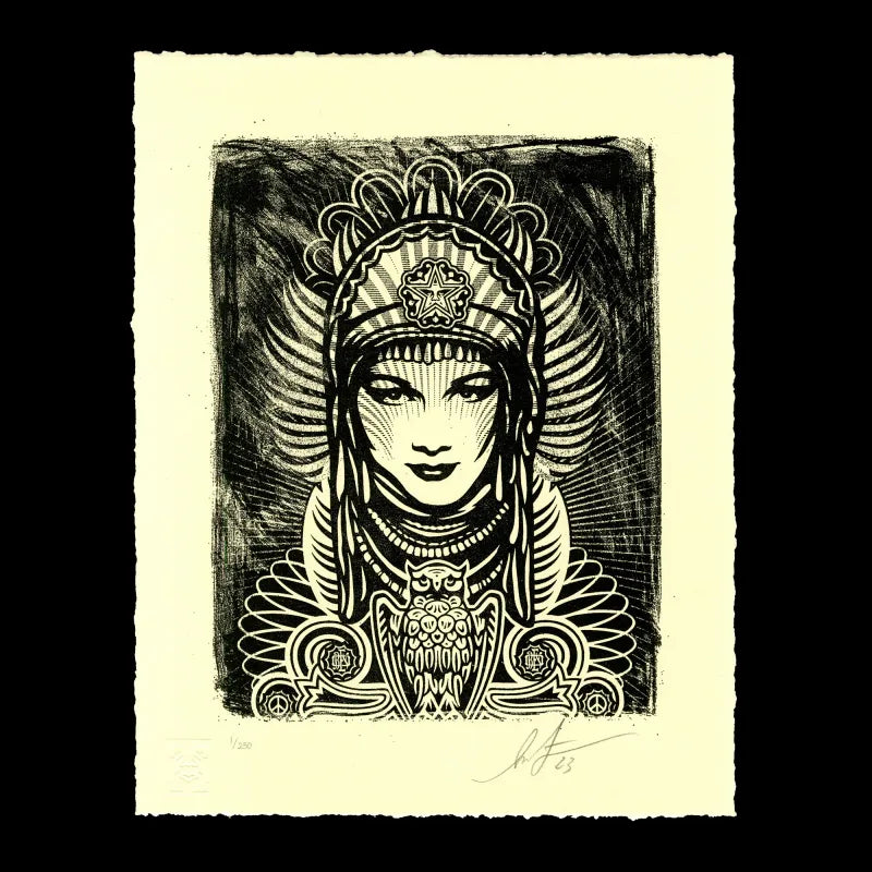 PEACE GODDESS LETTERPRESS⁠