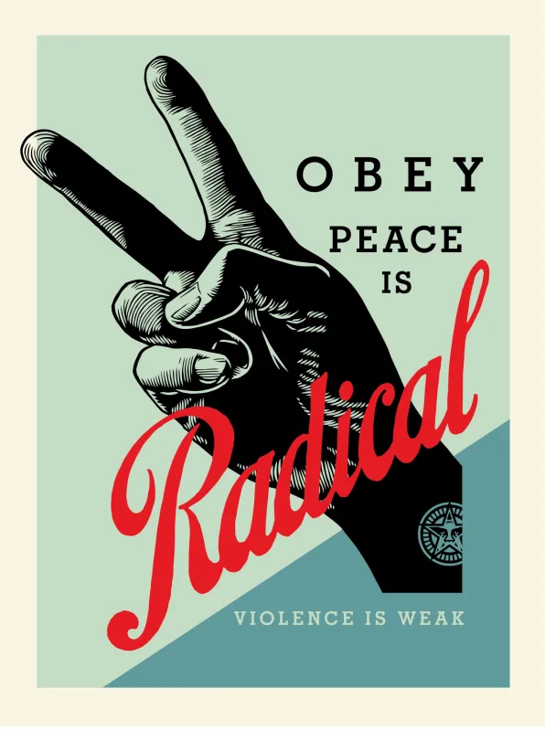 OBEY RADICAL PEACE (RED)