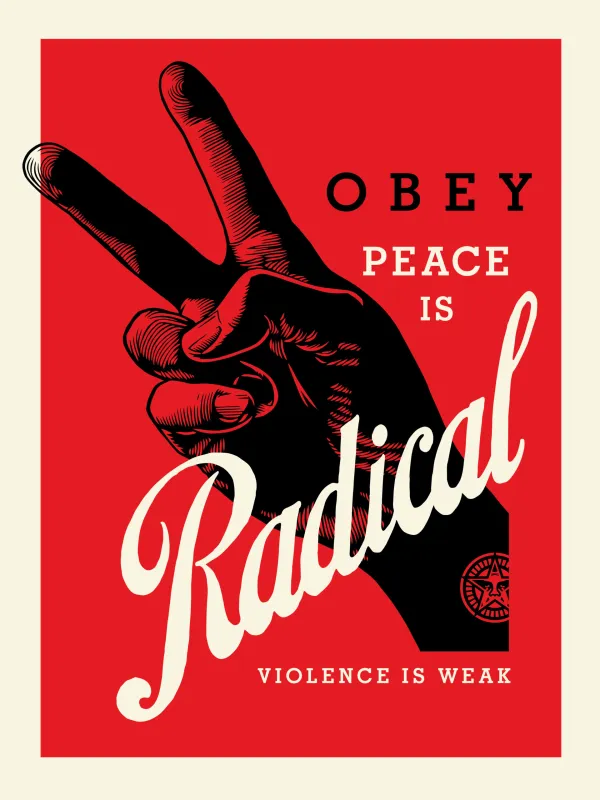 OBEY RADICAL PEACE (BLUE)