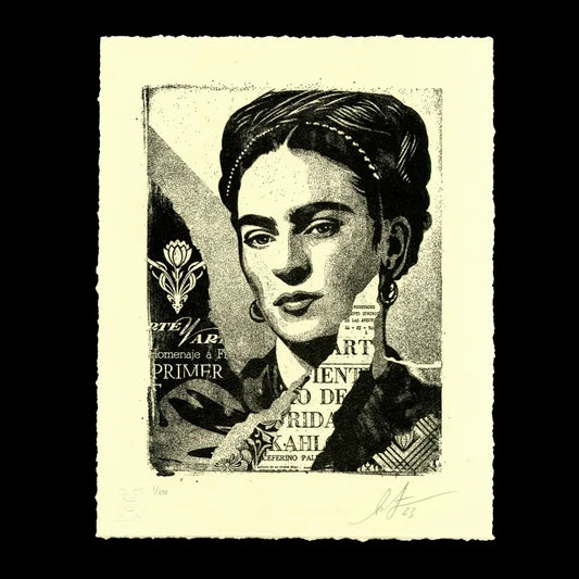 THE WOMAN WHO DEFEATED PAIN (FRIDA KAHLO) LETTERPRESS⁠